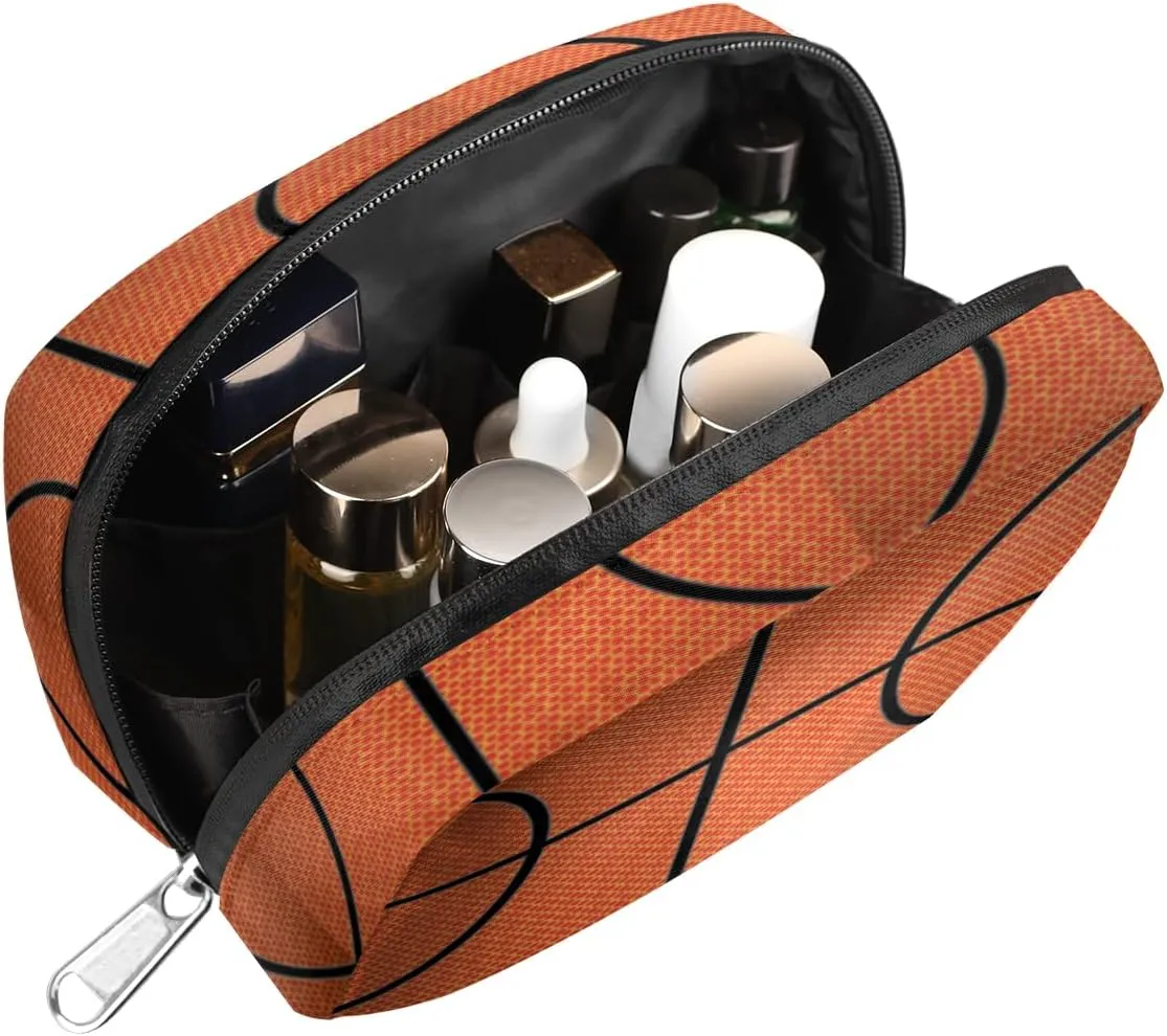 Basketball Sports Travel Toiletry Bag for Boys Men, Waterproof Small Dopp Kit for Women, Shaving Bag with Large Capacity for Travel,Sports Shower