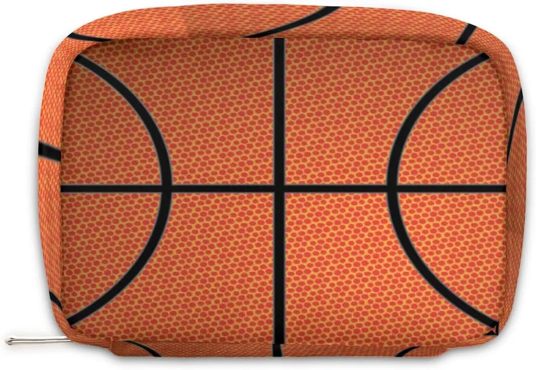 Basketball Sports Travel Toiletry Bag for Boys Men, Waterproof Small Dopp Kit for Women, Shaving Bag with Large Capacity for Travel,Sports Shower