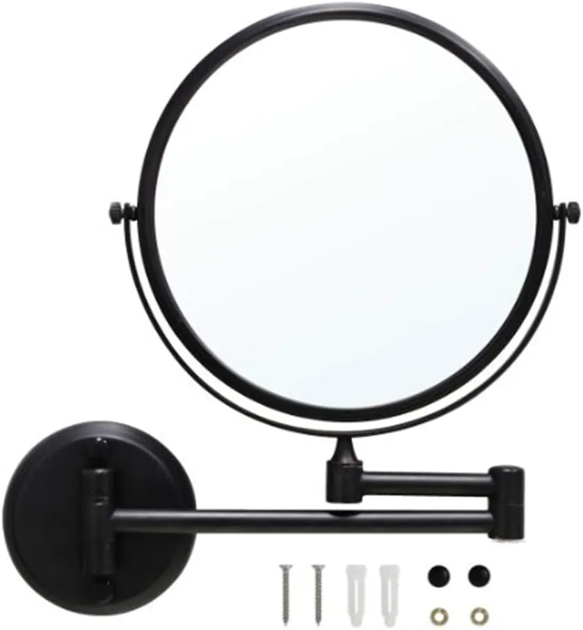 Bathroom Makeup Mirrors, Wall Mounted Magnifying Sturdy Double Sided Adjustable Cosmetic Shaving Vanity Extendable Swivel(7X)