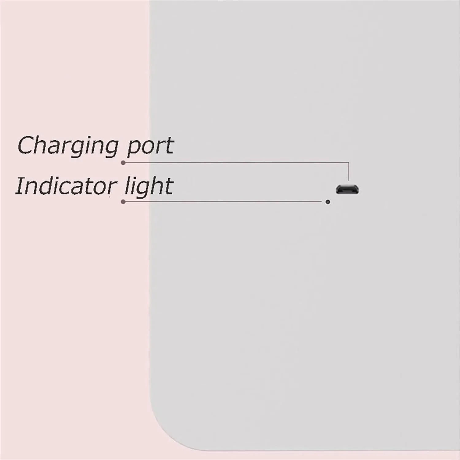 Bathroom Vanity Mirror Makeup Mirror Desktop Foldable LED Cosmetic Mirror with Light Refill Mirror Portable Desktop Bedroom Makeup Rechargeable Mirror Beauty Mirror(Pink)