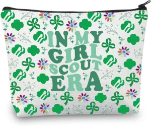 BDPWSS Scout Makeup Bag Scout Troop Leader Gift In My Scouts Era Girl Power Cosmetic Bag Scoutmaster Gifts (Scouts Era)