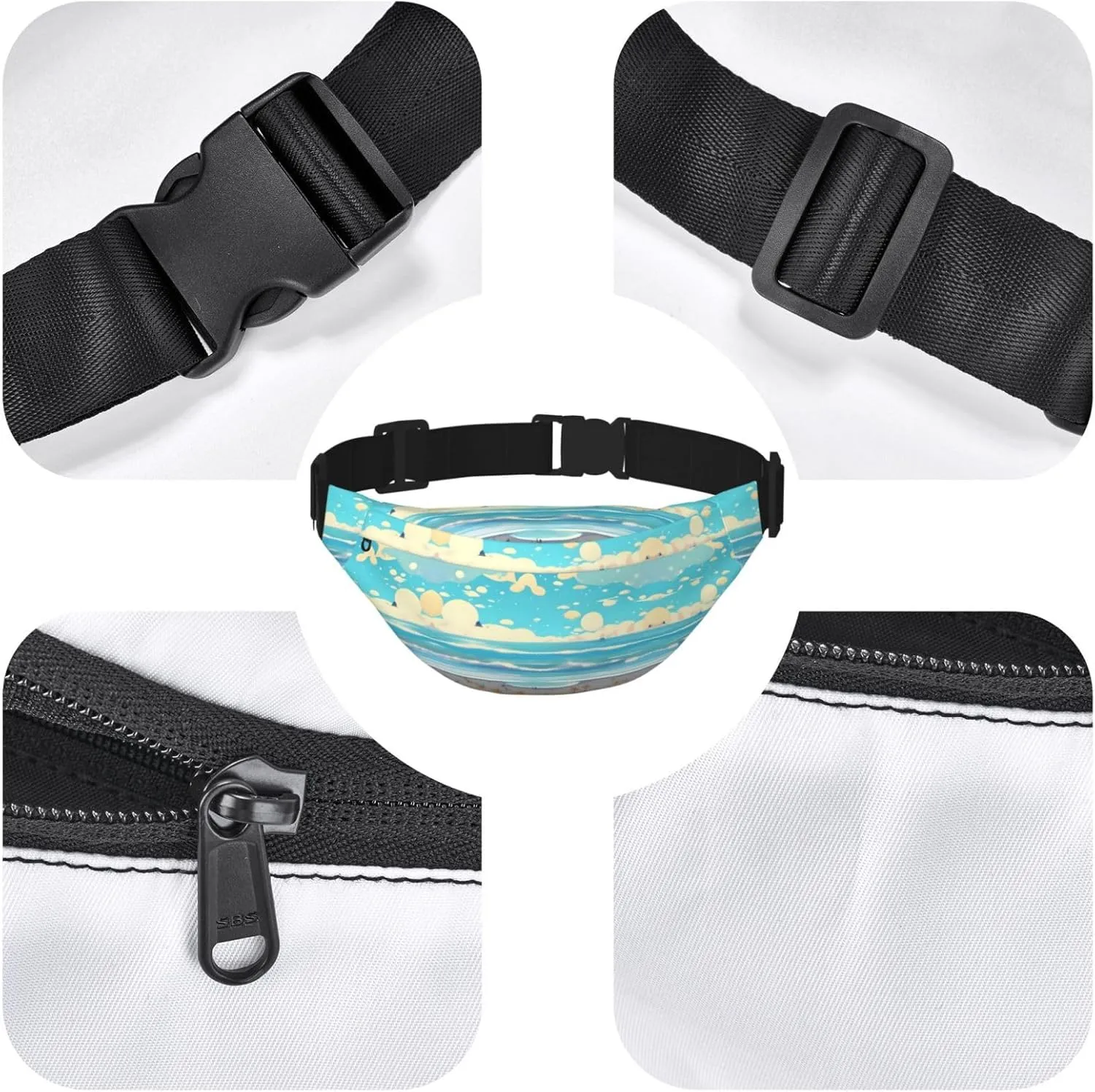 Beach cartoon Fashion Crossbody Appearance High capacity outdoor with Adjustable Comfortable Work Leisure Versatile