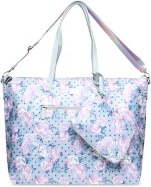 Betsey Johnson Women's Luv Betsey LBJAYCEF Weekender, Grey Multi, 16.5" L x 7" D x 15.25" H