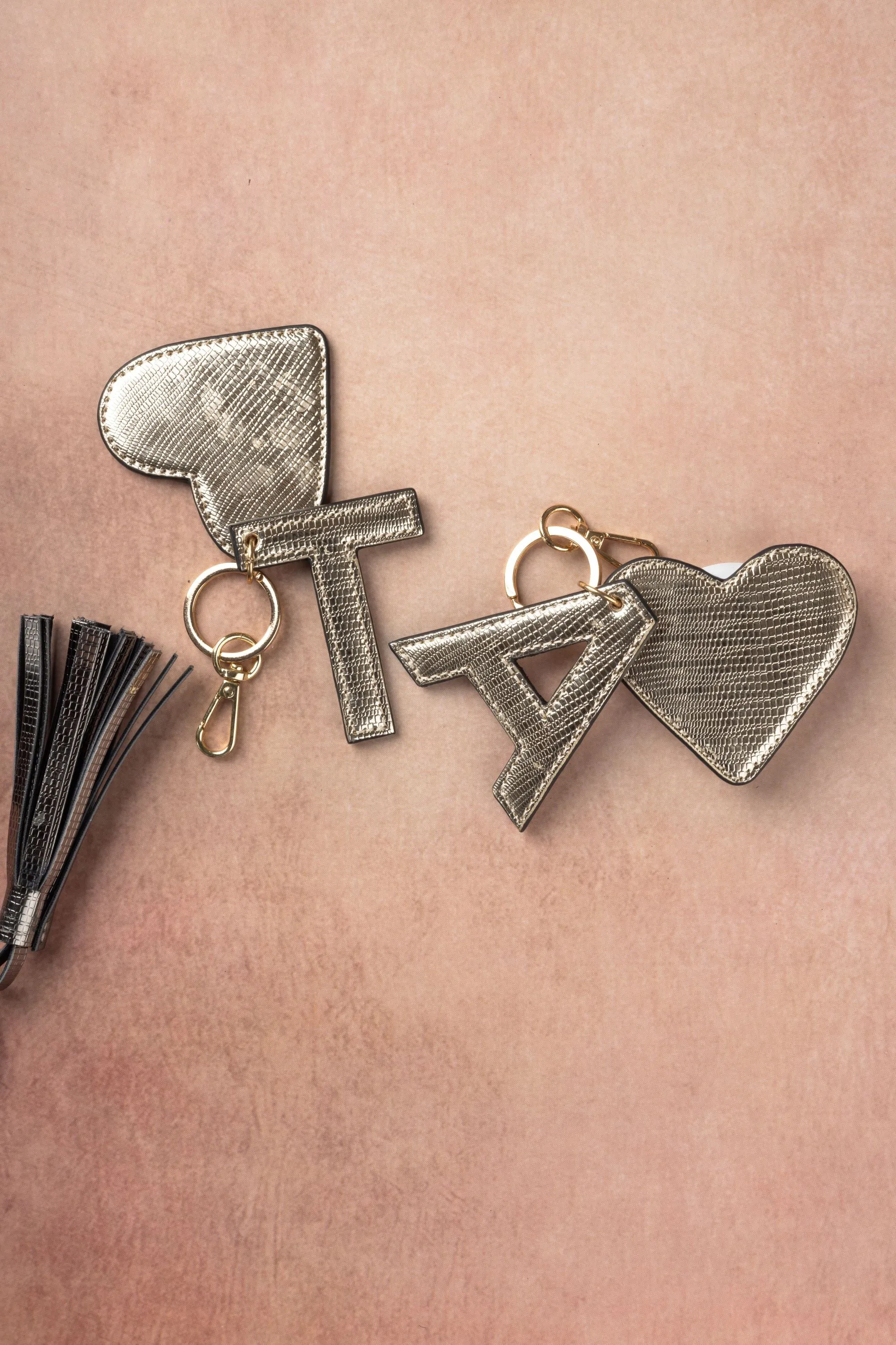 Black Customized Initial Charms