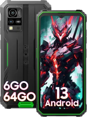Blackview Phone BV4800, Android 13 4GB 32GB 2TB Expand Rugged Smartphone, 6.56" Incell Screen 5180mAh Rugged Phone, 4G T-Mobile Dual SIM Rugged Smartphone Unlocked, IP69K, 3 Card Slots/Face ID-Black