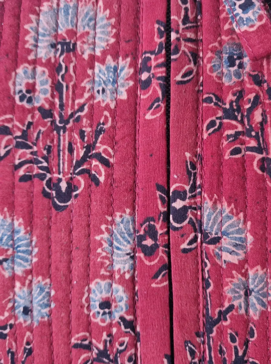 block printed pouch sample