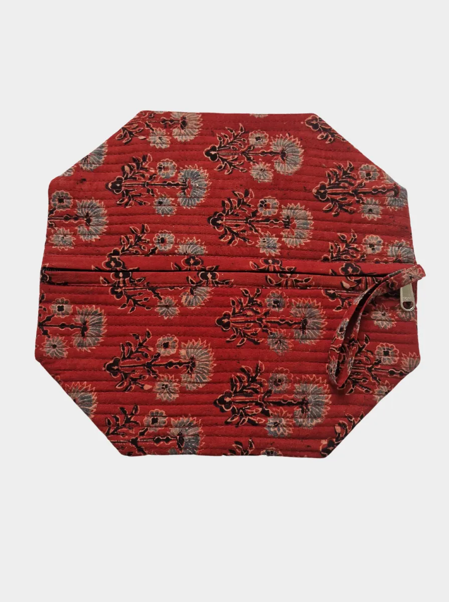 block printed pouch sample