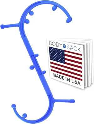 Body Back Buddy Classic USA Made Handheld Full Body Massage Cane Pressure & Trigger Point Massage Tool for Deep Tissue Pain Relief - Dual Massage Hooks for Back, Shoulder, Neck. Manual Back Massager