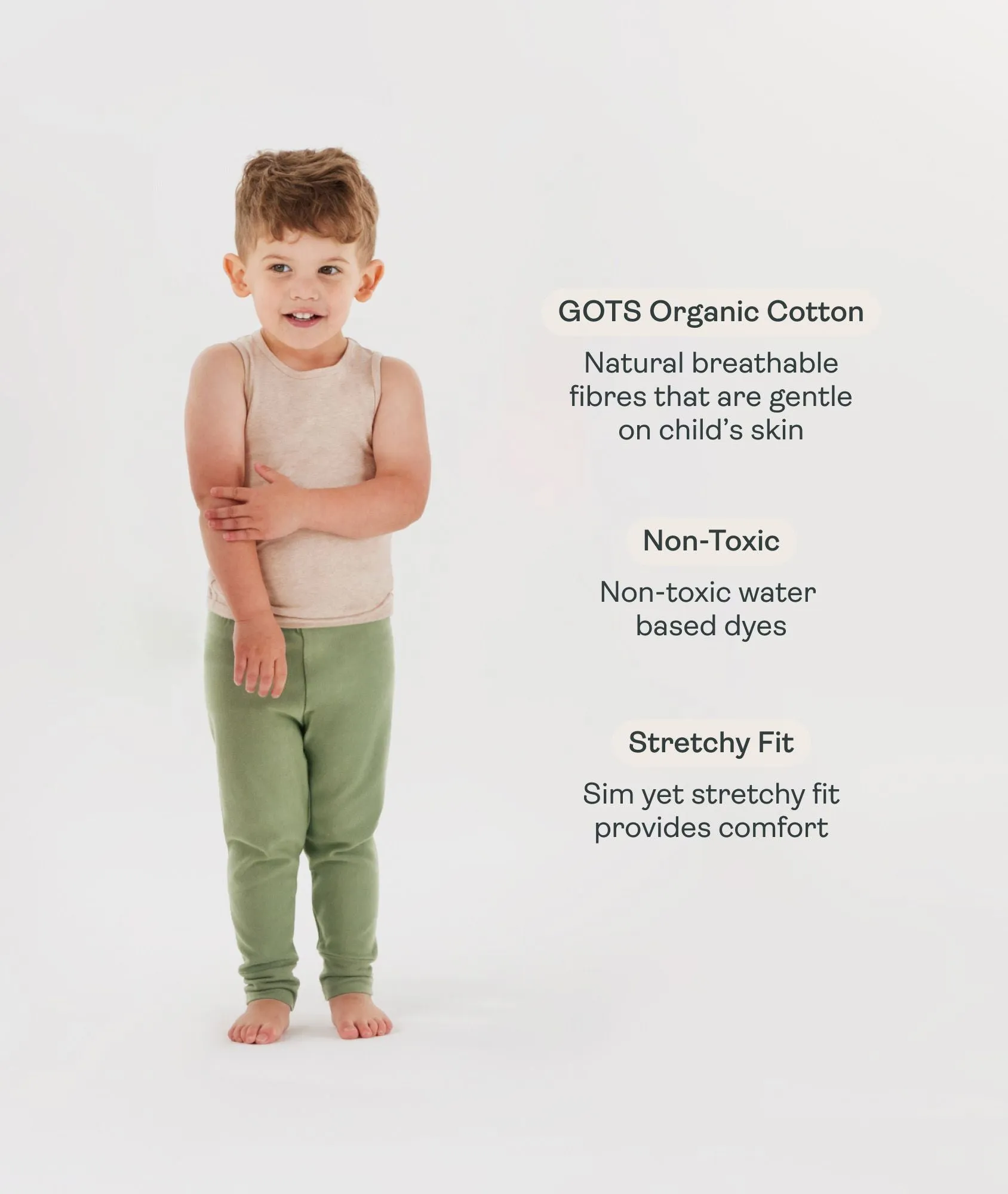 Bodywear 3-Pack Singlets Neutral