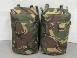 British Army DPM Camo Bergen Rucksack 10L Rocket Side Pouch Pair