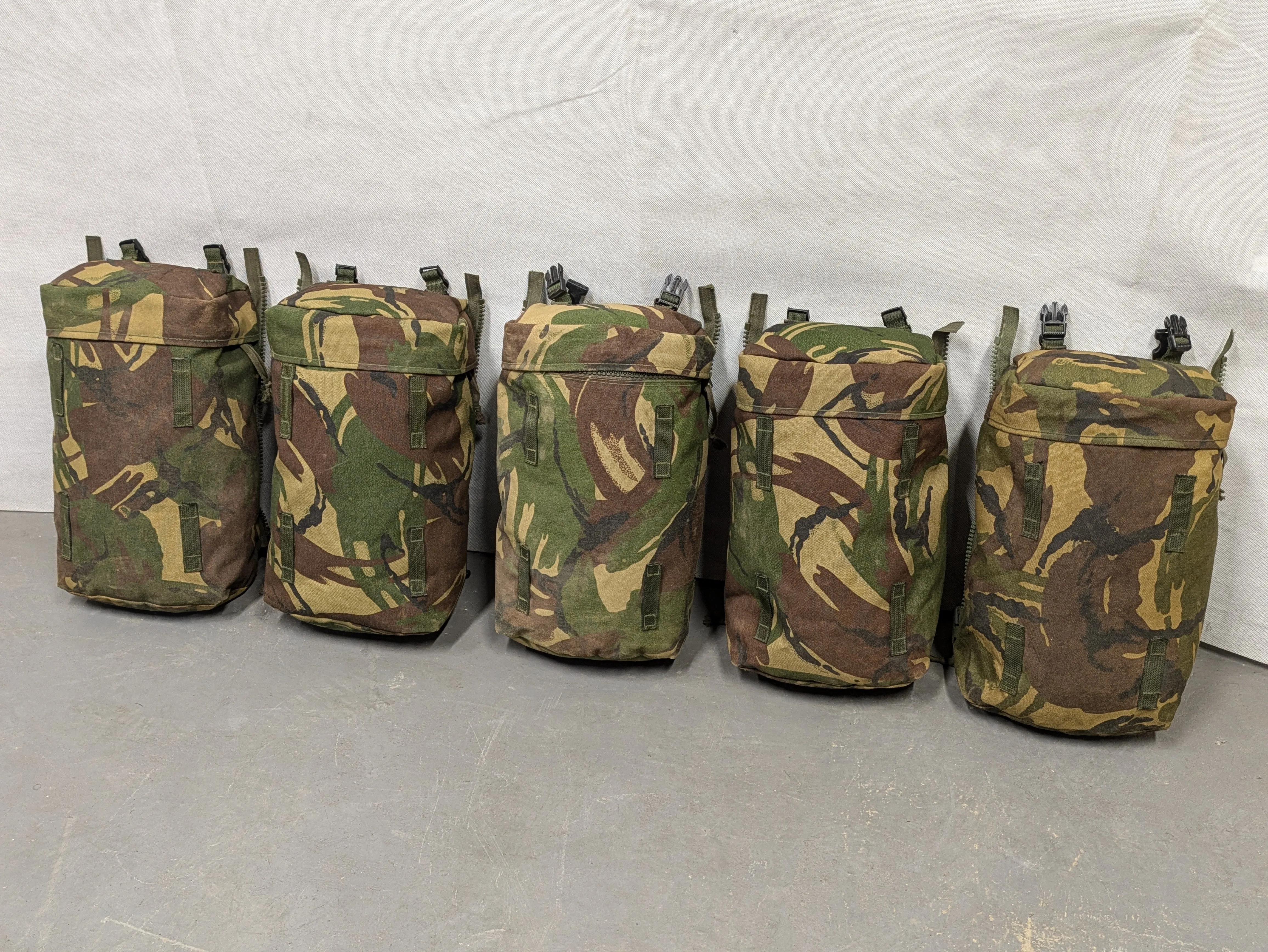 British Army DPM Camo Bergen Rucksack 10L Rocket Side Pouch Pair