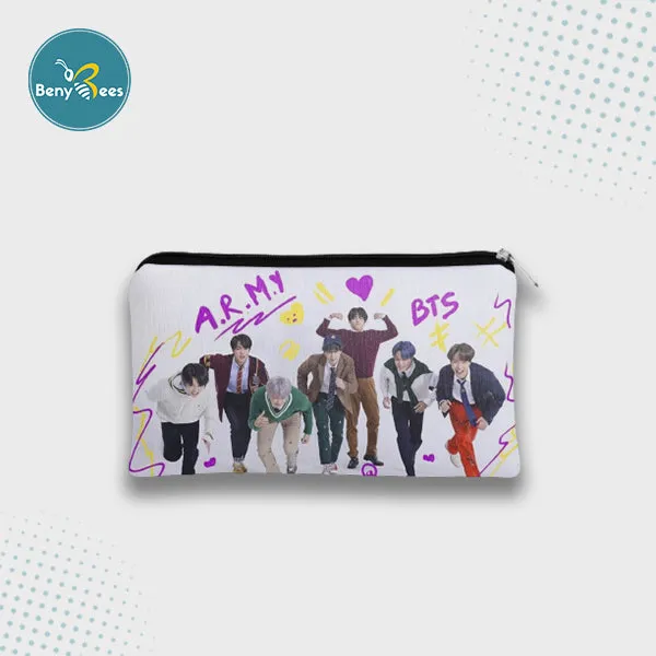 BTS Pencil / Pen Pouch (Digitally printed on Cloth)