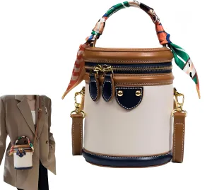 Bucket Bag For Women, 2025 New Summer Cylinder Bag, Fashionable Leather Crossbody Shoulder Handbag