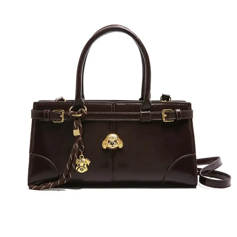 Buckle Large Fashionable Shoulder/Crossbody Bags - Tote Bags