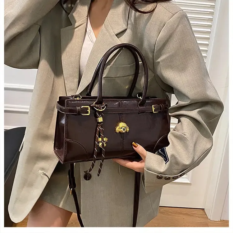 Buckle Large Fashionable Shoulder/Crossbody Bags - Tote Bags