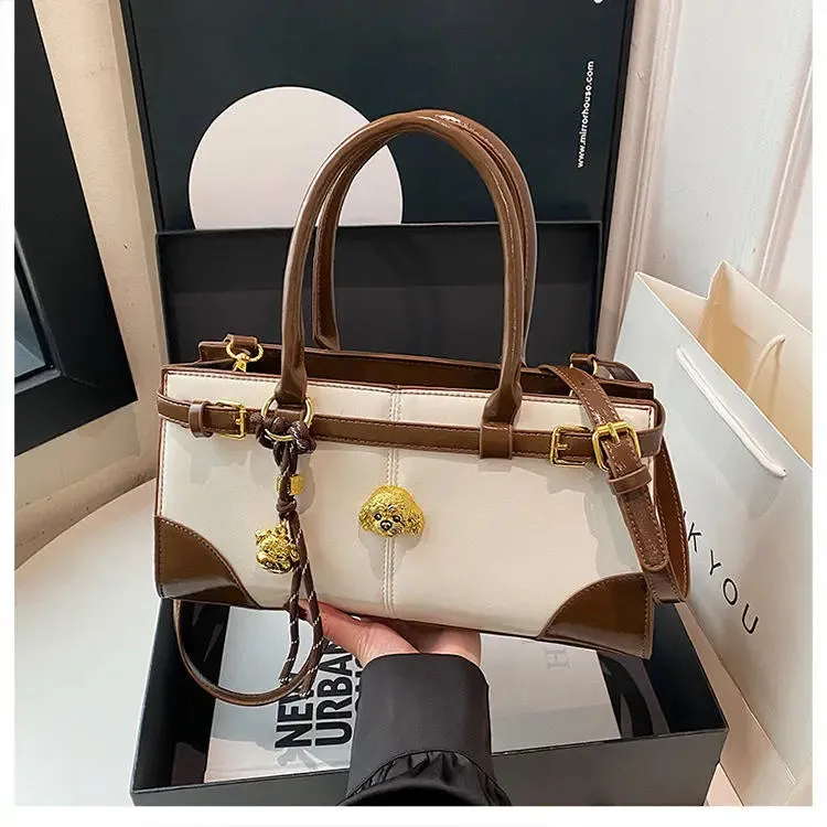 Buckle Large Fashionable Shoulder/Crossbody Bags - Tote Bags