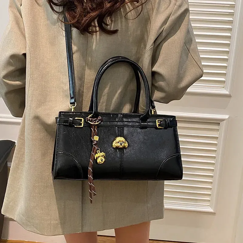 Buckle Large Fashionable Shoulder/Crossbody Bags - Tote Bags