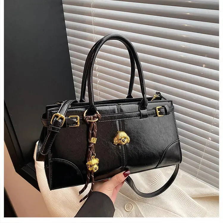 Buckle Large Fashionable Shoulder/Crossbody Bags - Tote Bags