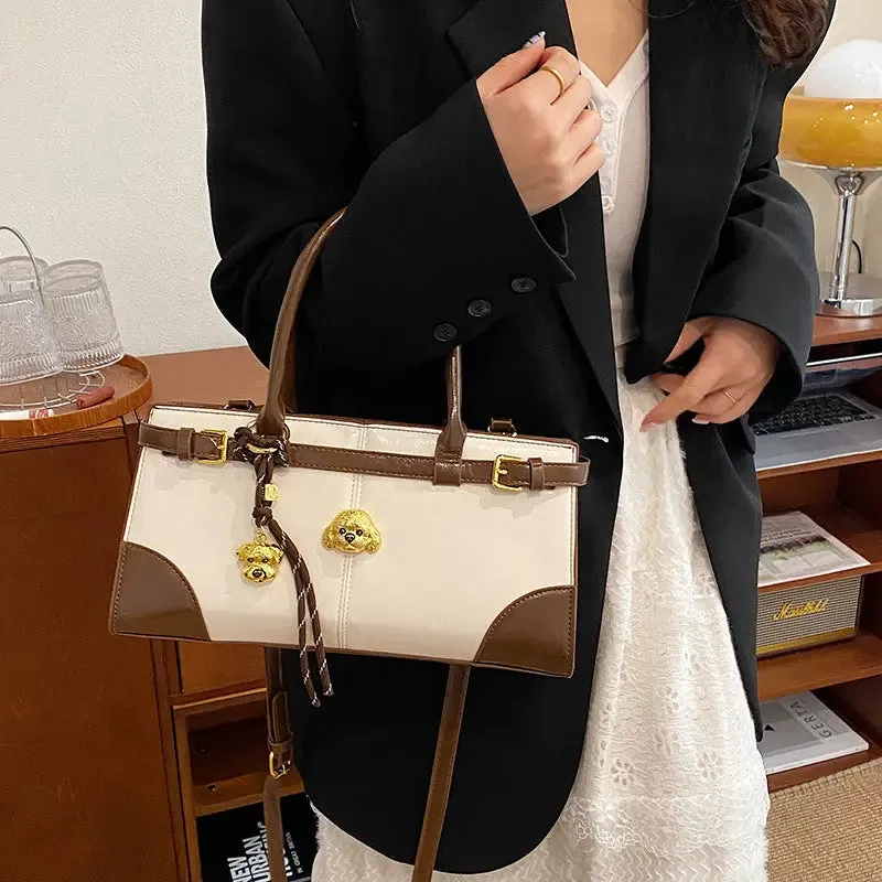 Buckle Large Fashionable Shoulder/Crossbody Bags - Tote Bags