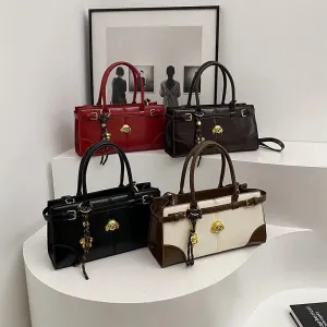 Buckle Large Fashionable Shoulder/Crossbody Bags - Tote Bags
