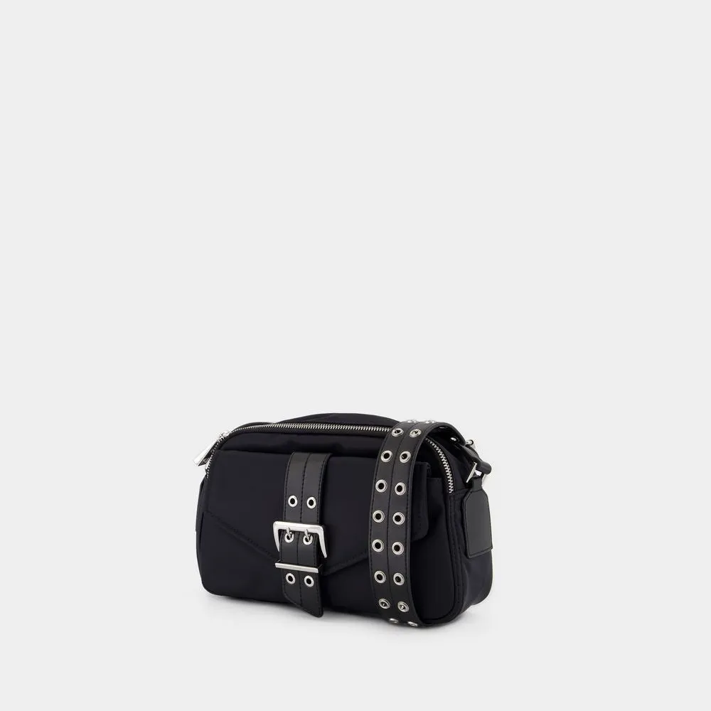Bucky Camera Bag Crossbody - Nylon - Black