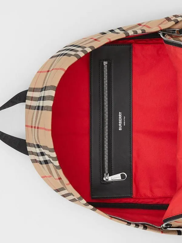 Burberry Vintage Check Nylon Backpack