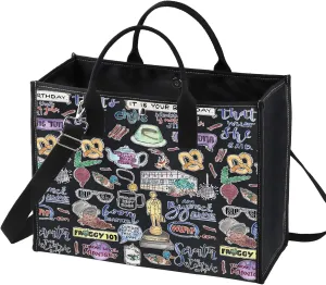 BWKTOP Michael And Dwight Fans Crossbody Bag - Office Themed Gift - Adjustable Shoulder Bag