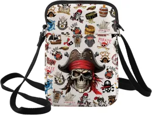 BWWKTO Jack Crossbody Bag Pirate Gift Captain Jack Shoulder Bag Will Turner Merch