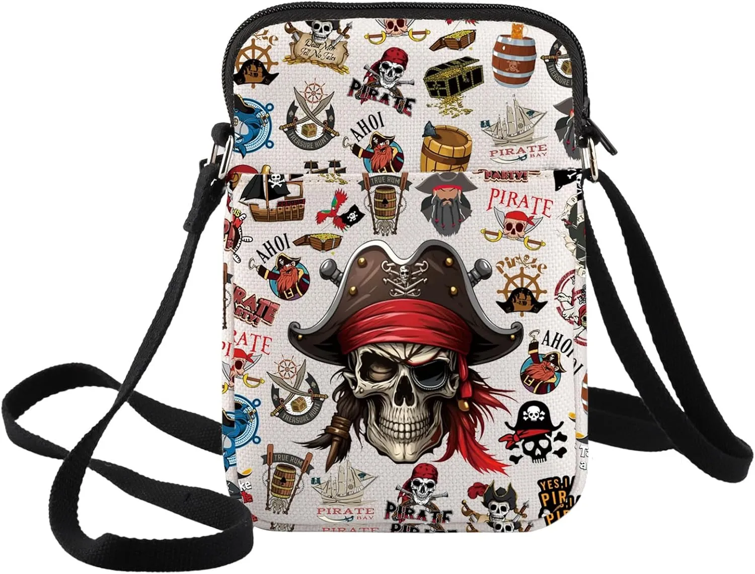 BWWKTO Jack Crossbody Bag Pirate Gift Captain Jack Shoulder Bag Will Turner Merch
