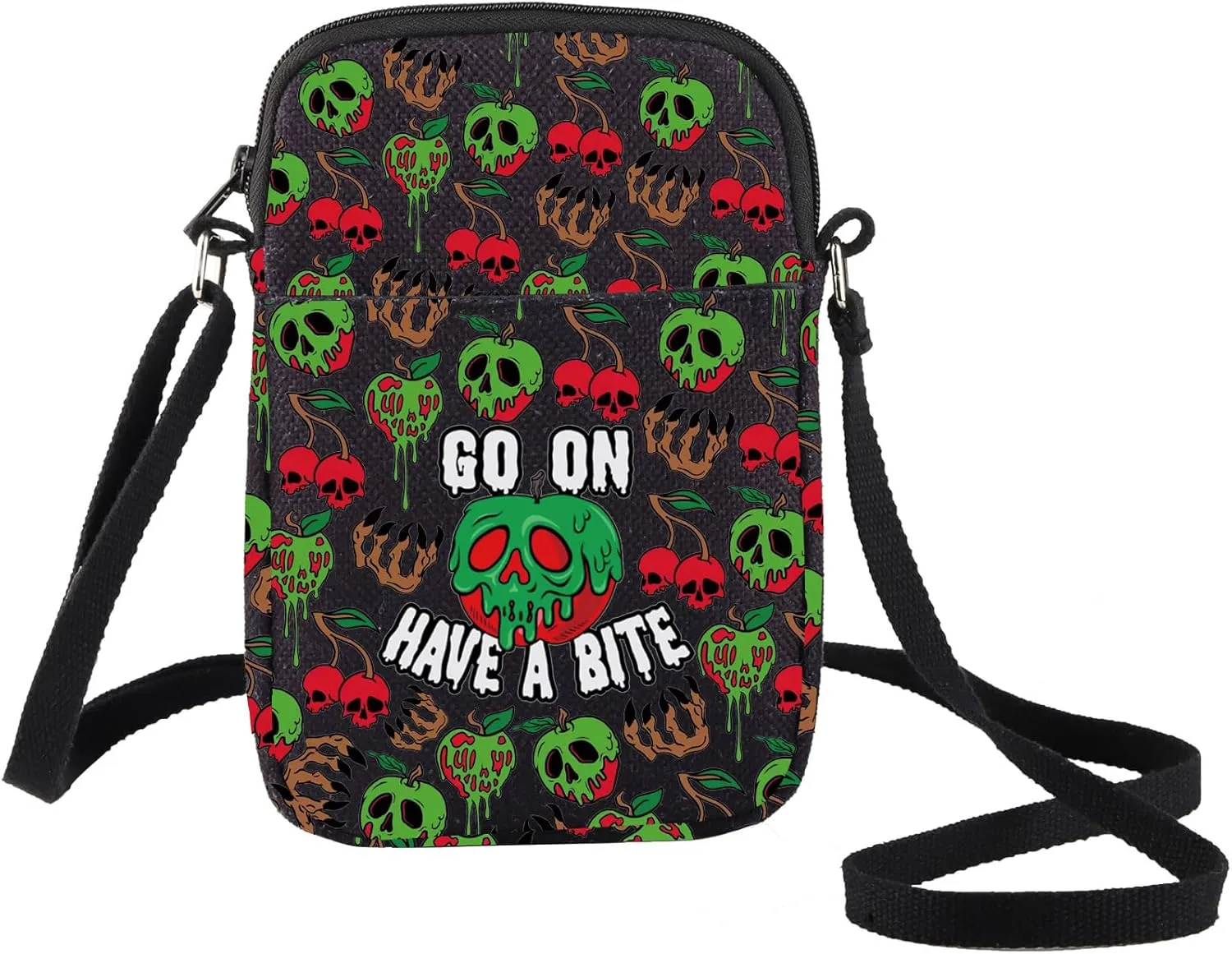 BWWKTOP Evil Queen Poison Apple Crossbody Bag Villain Inspired Gifts Witchy Poison Shoulder Bag Evil Queens Merch