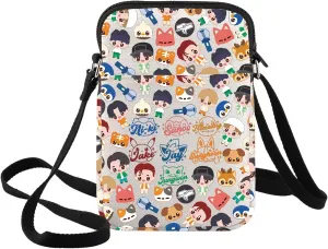 BWWKTOP K-Pop Jungwon & Heeseung & Jay Cosmetic Crossbody Bag Jake & Sunghoon Fans Gifts Korean Sunoo Merchandise