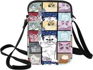BWWKTOP Karma Cat Crossbody Bag Karma Cat Inspired Gifts Singer Concert Tour Gifts Karma Is a Cat Crossover Shoulder Bag