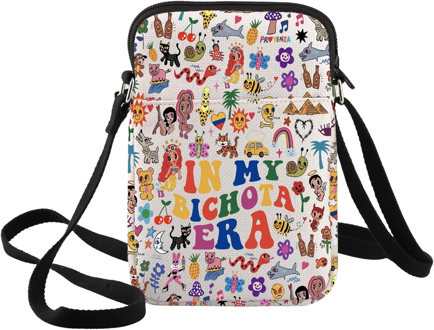 BWWKTOP Latin Song Crossbody Purse Latin Singer Fans Gift In My Era Album Messenger Bag Latin Music Merch