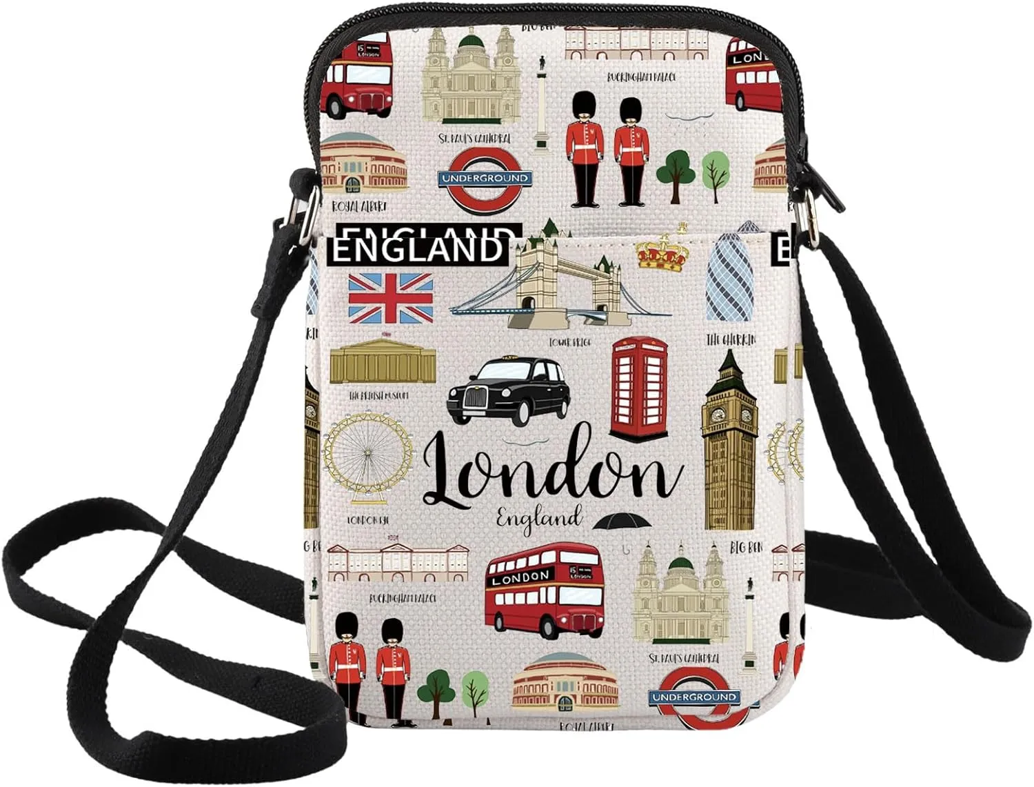 BWWKTOP London Travel Tote - Souvenirs & Gifts Crossbody Shoulder Bag
