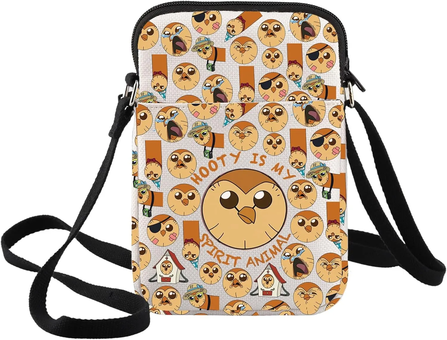 BWWKTOP Owl Crossbody Bag Hooty Fans Gift Hooty Is My Spirit Animal Shoulder Bag Hooty Merch