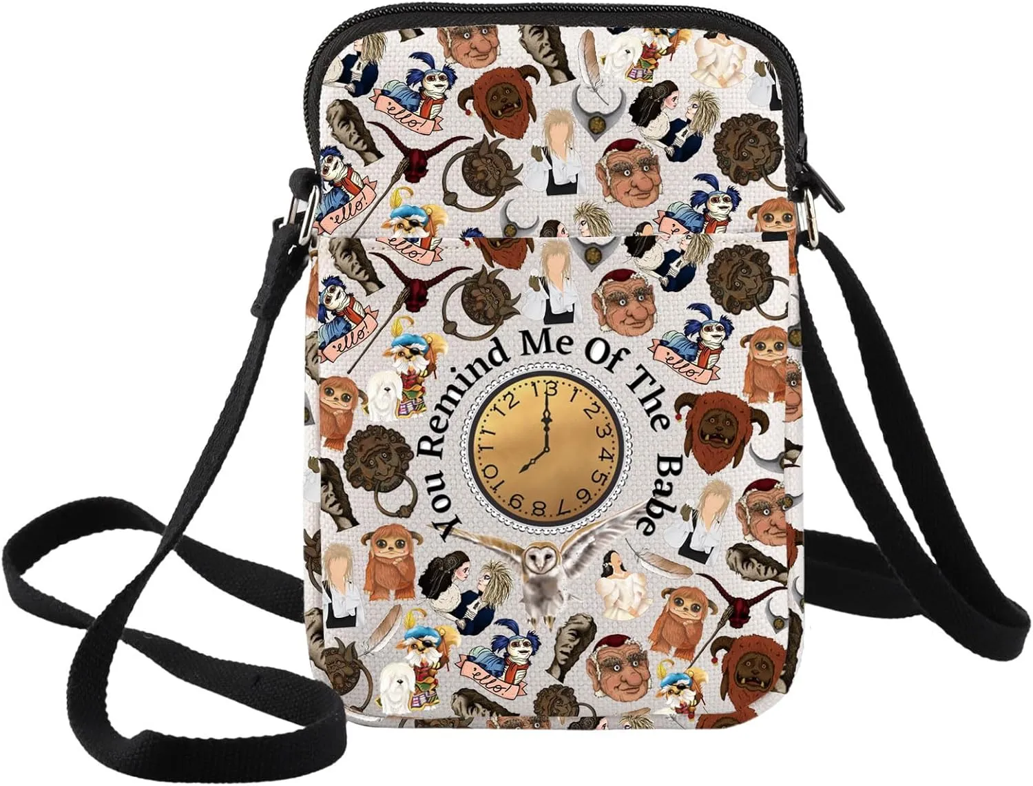 BWWKTOP Sarah & Jareth Crossbody Purse Wiseman & Goblin Fans Inspired Gift Ello Worm Shoulder Bag Sarah And Jareth Merch