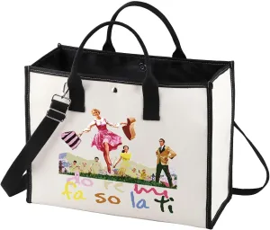 BWWKTOP Sound Of Music Cosmetic Makeup Bag Von Trapp Gift Do Re Mi Fa So La Ti Theater Zipper Pouch Bag Drama Musical Merchandise (Do Re Mi BG)