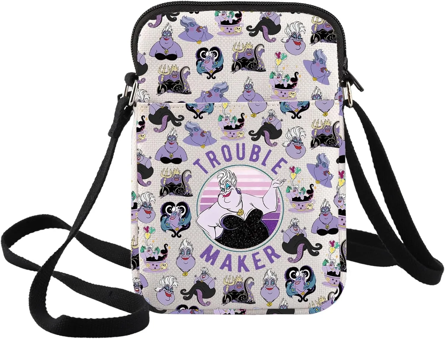 BWWKTOP Villains Ursula Crossbody Bag Sea Witches Fans Gift Trouble Maker Ursula Shoulder Bag Ursula Merchandise