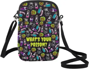 BWWKTOP Wizard Magic Poison Crossbody Bag Bag Villains Gift Witches Poison Shoulder Bag Poison Apple Merch