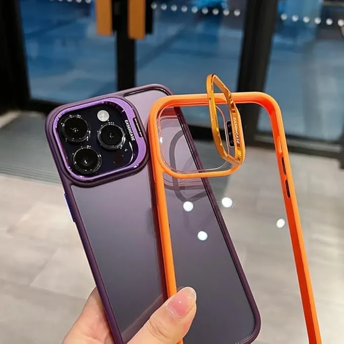 Camera Stand Cases with Lens Protection For iPhones (with Free Camera Lens)
