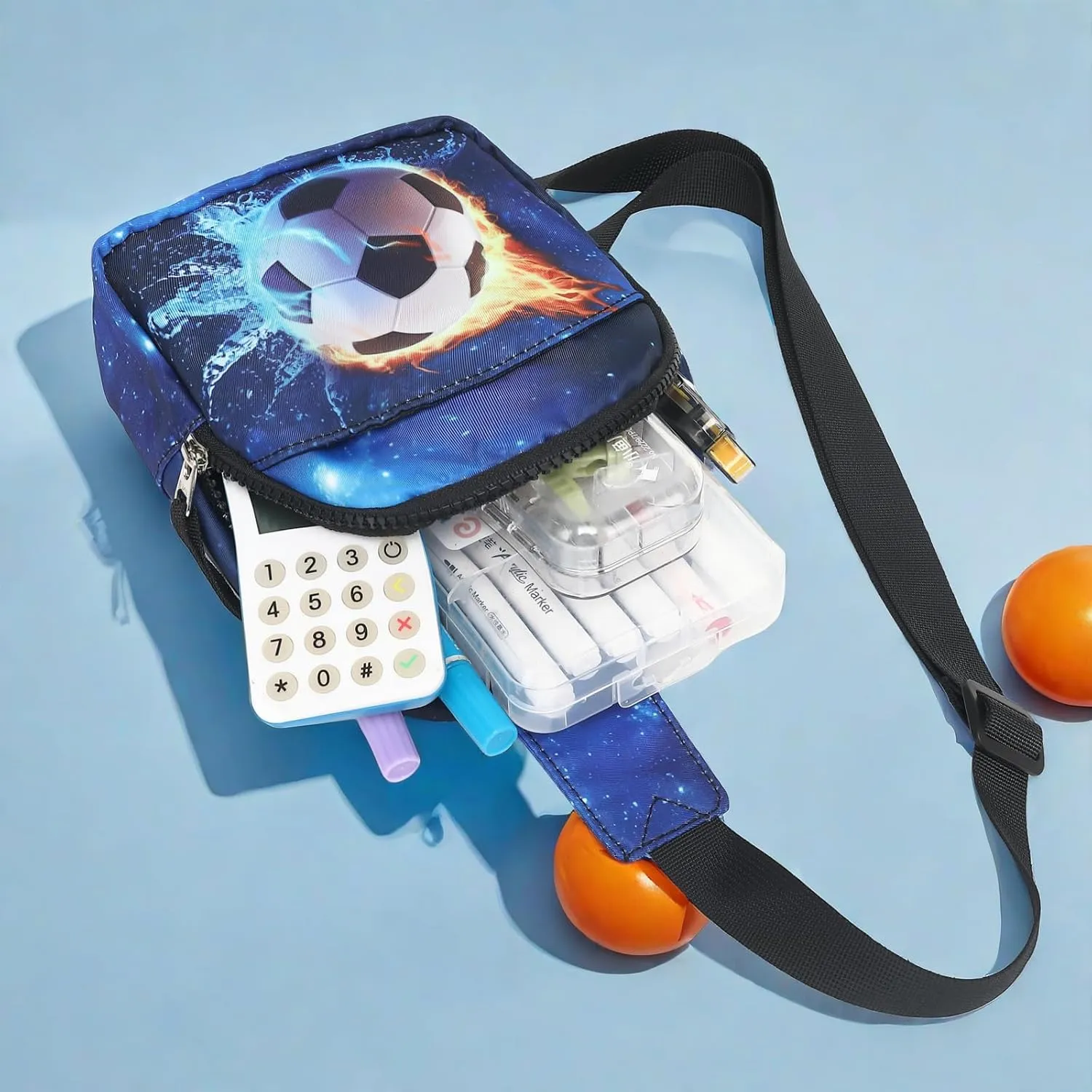 CAMTOP Crossbody Bag Kids Sling Bag Shoulder Bag Chest Pack Small Cartoon Boys Girls Travel Cycling Skating 3-8 years old