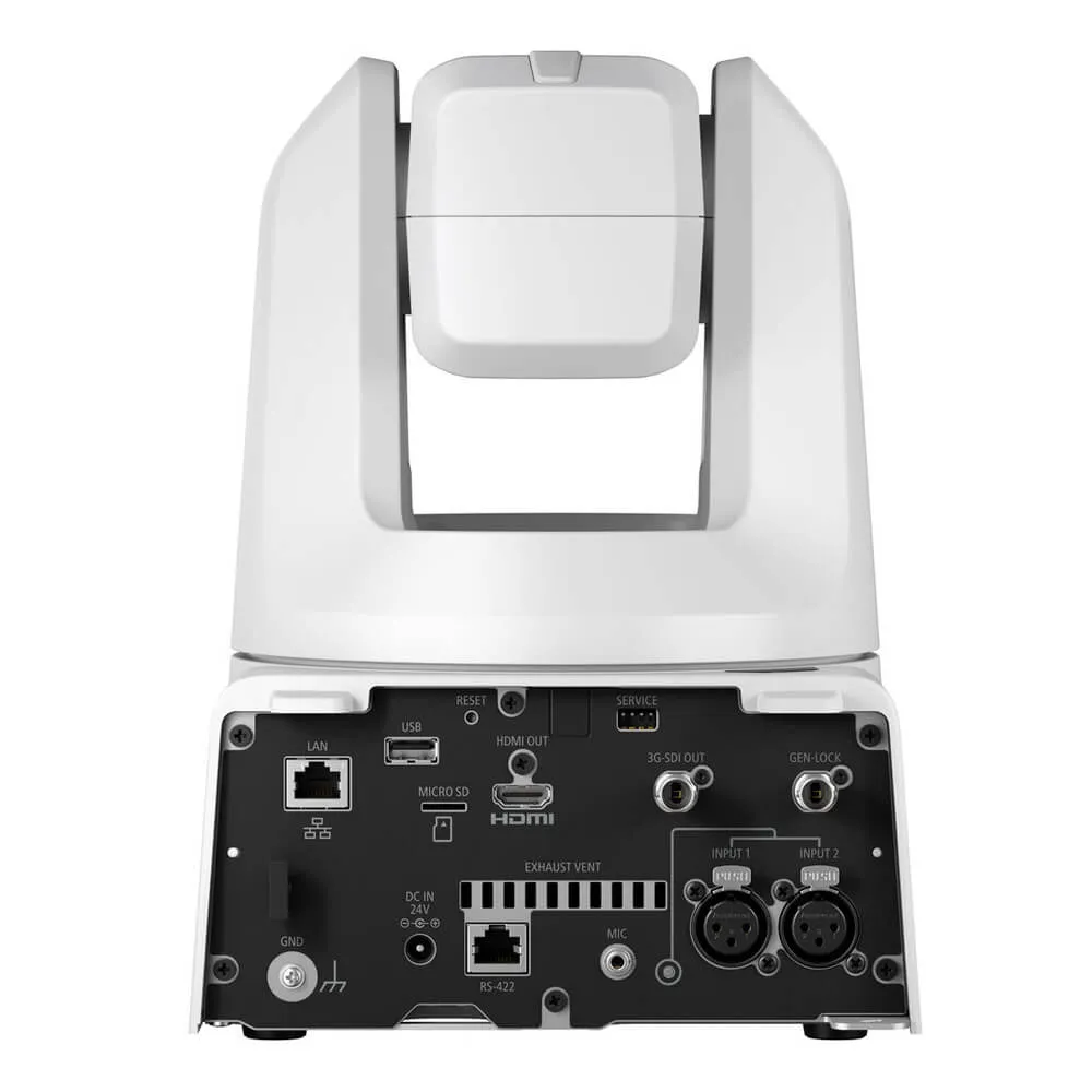 Canon CR-N500 Professional 4K NDI PTZ Camera with 15x Zoom (White)