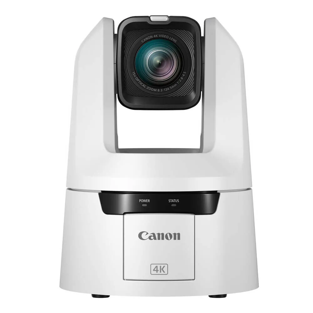 Canon CR-N500 Professional 4K NDI PTZ Camera with 15x Zoom (White)