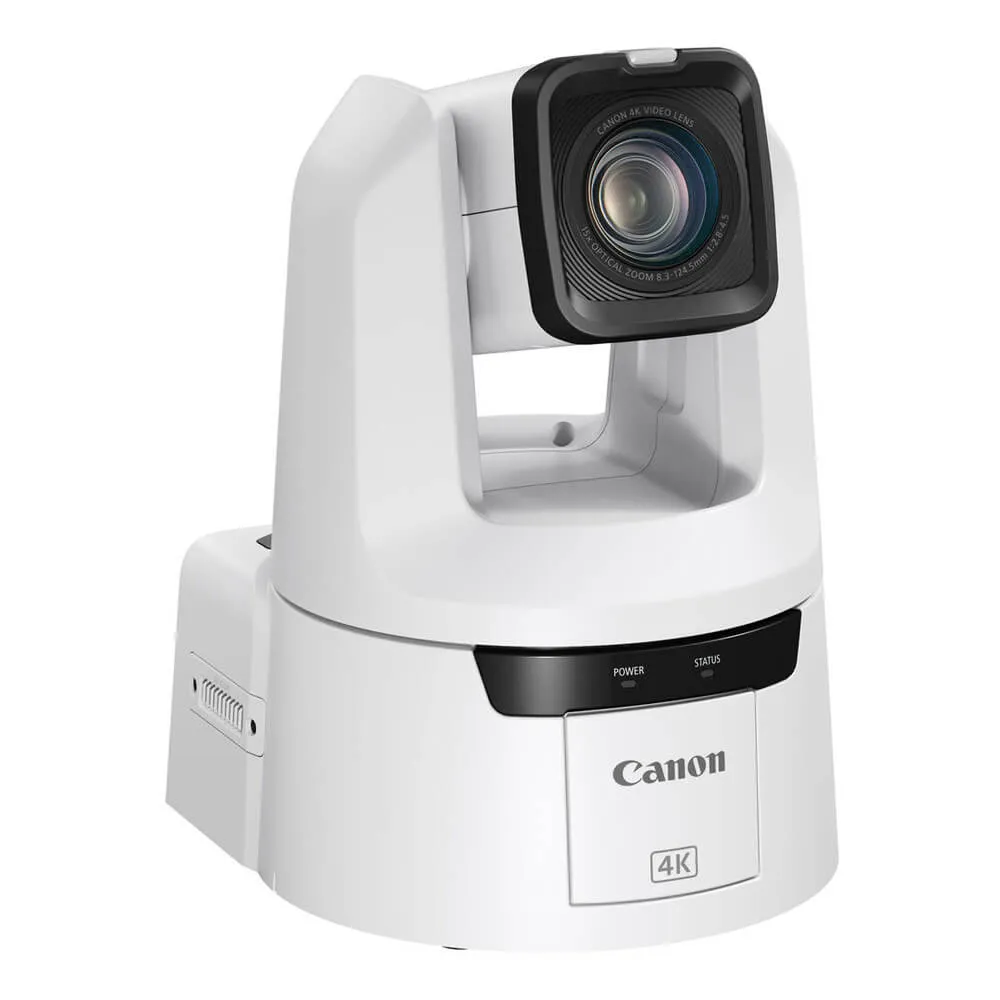 Canon CR-N500 Professional 4K NDI PTZ Camera with 15x Zoom (White)