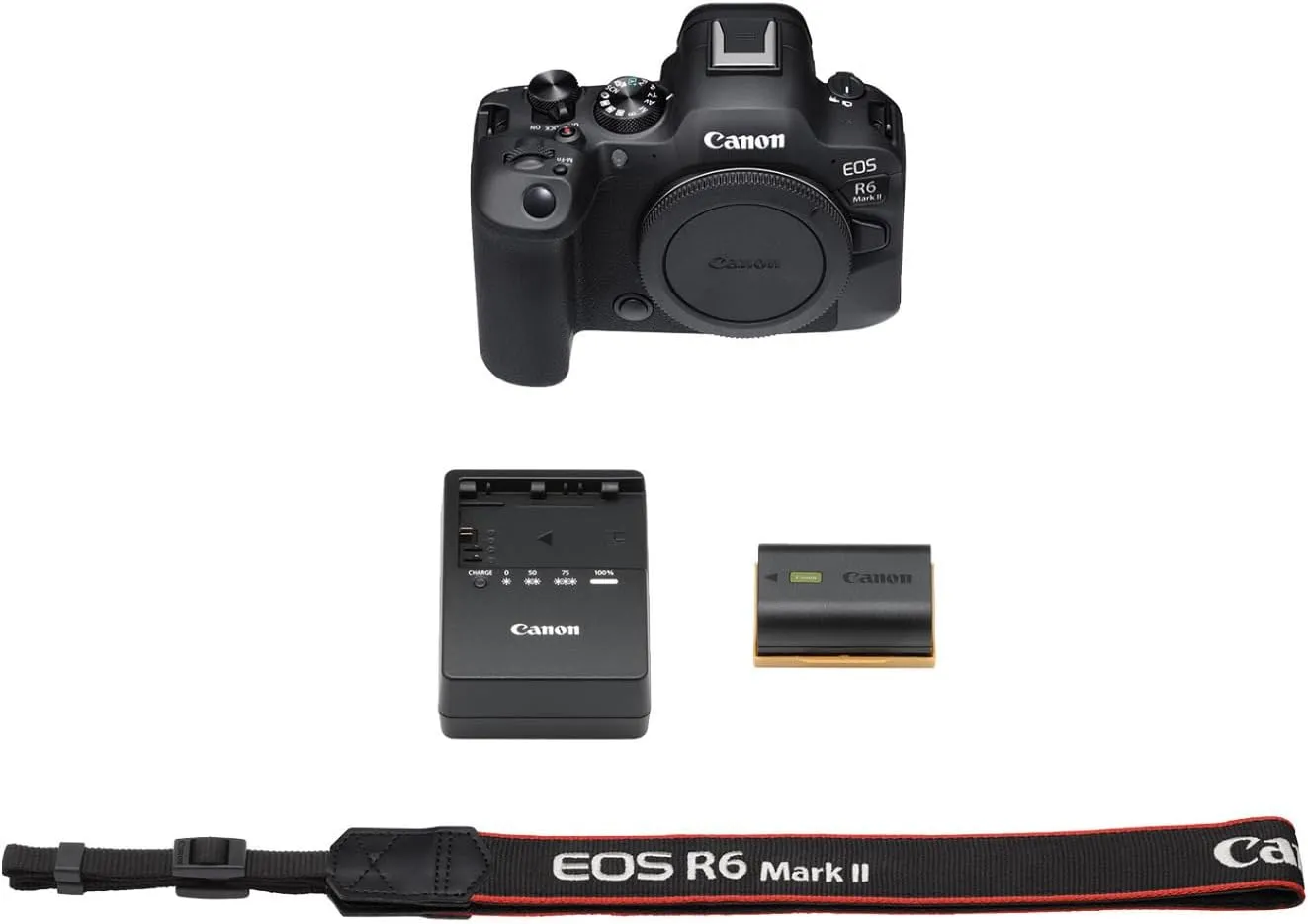 Canon EOS R6 Mark II Mirrorless Camera (Body Only), Full-Frame Camera, 24.2 Megapixel CMOS Sensor, Photo and Video Capabilities, Black