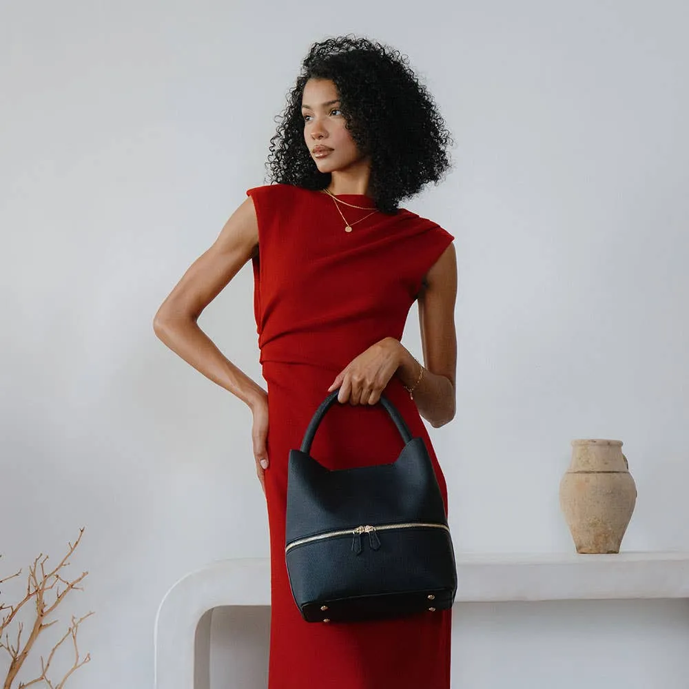 CARTER Tan Recycled Vegan Crossbody Bag