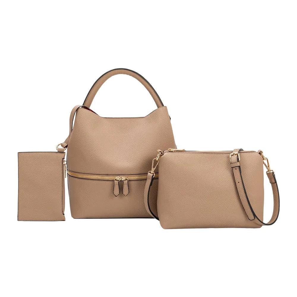CARTER Tan Recycled Vegan Crossbody Bag