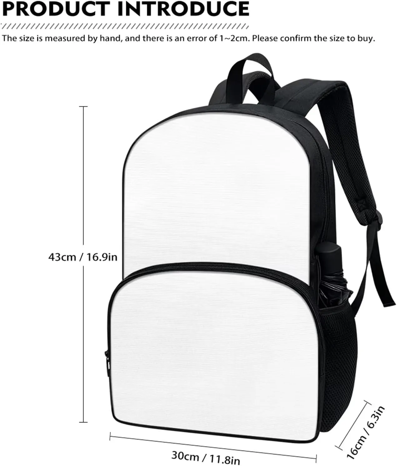 Cartoon Cat Planet Print Backpack Set Large Capacity School Bookbag for Student Travel Laptop Bag 3 Pack Bookbag Lunch Box Pen Case Knapsack Rucksack Daypack for Boys Girls