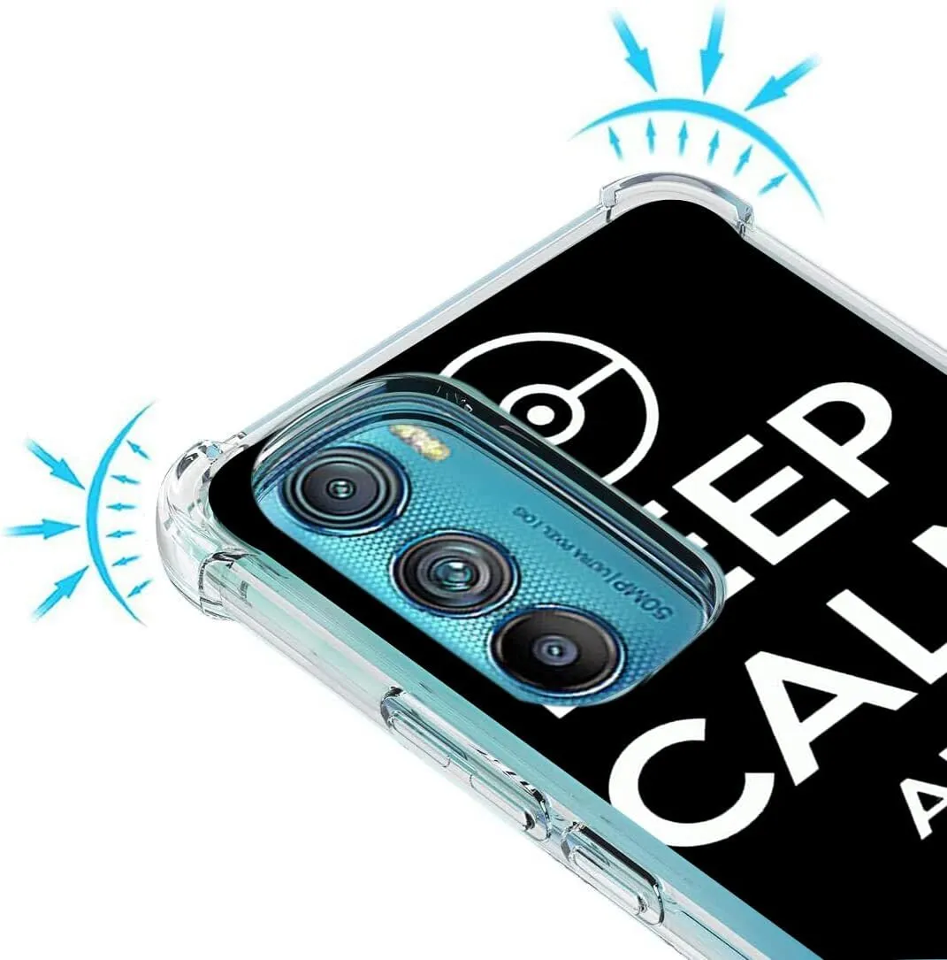 Case for Motorola Edge 2022, Keep Calm Sleeping Cat Drop Protection Shockproof Case TPU Full Body Protective Scratch-Resistant Cover for Moto Motorola Edge 2022