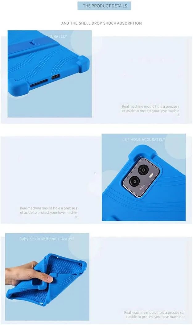 Case for Teclast T65 Max Tablet   Tempered Glass Screen Protector Protective Film,Soft Gel Green Shell Silicone Tablet Cover for Teclast T65 Max (12.95")